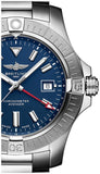 Breitling Avenger Automatic GMT 45 Blue Dial Silver Steel Strap Watch for Men - A32395101C1A1 Authentic Buy Shop Now