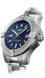 Breitling Avenger Automatic GMT 45 Blue Dial Silver Steel Strap Watch for Men - A32395101C1A1 Authentic Buy Shop Now