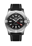 Breitling Avenger Automatic GMT 43 Black Dial Black Nylon Strap Watch for Men - A32397101B1X1 Authentic Buy Shop Now