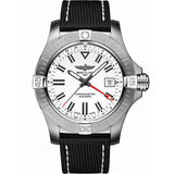 Breitling Avenger Automatic GMT 43 White Dial Black Nylon Strap Watch for Men - A32397101A1X1 Authentic Buy Shop Now
