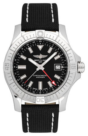Breitling Avenger Automatic 43mm Black Dial Black Nylon Strap Watch for Men - A17318101B1X2 Authentic Buy Shop Now