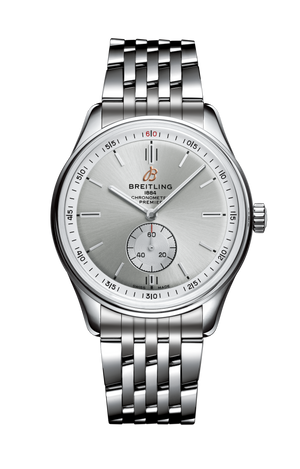 Breitling Premier Automatic 40mm Stainless Steel Silver Dial Mens Watch - A37340351G1A1 Authentic Buy Shop Now