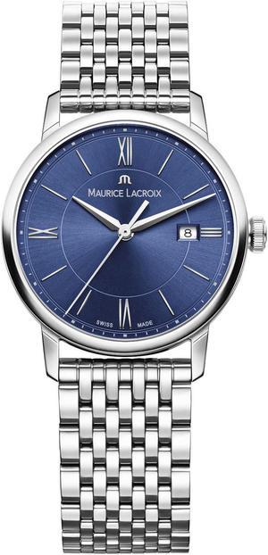 Maurice Lacroix Eliros Sunbrushed Blue Dial Silver Steel Strap Watch for Women - EL1094-SS002-130-1 Authentic Buy Shop Now
