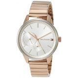 Tommy Hilfiger Brooke Silver Dial Rose Gold Steel Strap Watch for Women - 1782021 Authentic Buy Shop Now