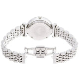 Emporio Armani Gianni T Bar White Marble Dial Silver Steel Strap Watch For Women - AR11170 Authentic Buy Shop Now