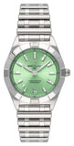 Breitling Chronomat 32 Diamonds Green Dial Silver Steel Strap Watch for Women - A77310101L1A1 Authentic Buy Shop Now