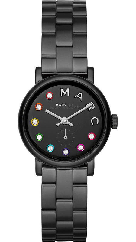 Marc Jacobs Baker Black Dial Black Steel Strap Watch for Women - MBM3425 Authentic Buy Shop Now