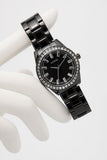 Guess Sparkler Diamonds Black Dial Black Steel Strap Watch for Women - GW0111L4 Authentic Buy Shop Now