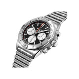 Breitling Chronomat B01 42mm Black Dial Silver Steel Strap Watch for Men - AB0134101B1A1 Authentic Buy Shop Now