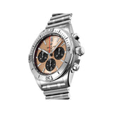Breitling Chronomat B01 42 Brown Dial Silver Steel Strap Watch for Men - AB0134101K1A1 Authentic Buy Shop Now