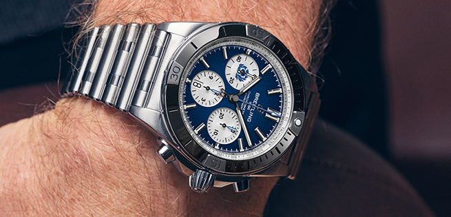 Breitling Chronomat B01 42 Six Nations Scotland Blue Dial Silver Steel Strap Watch for Men - AB0134A51C1A1 Authentic Buy Shop Now