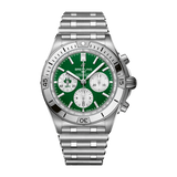 Breitling Chronomat B01 42 Six Nations Ireland Green Dial Silver Steel Strap Watch for Men - AB0134A91L1A1 Authentic Buy Shop Now