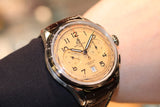 Breitling Premier B01 Chronograph 42 Beige Dial Brown Leather Strap Watch for Men - AB0145331K1P1 Authentic Buy Shop Now