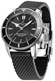 Breitling Superocean Heritage B20 Automatic 44 Black Dial Black Mesh Bracelet Watch for Men - AB2030121B1S1 Authentic Buy Shop Now