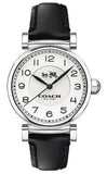 Coach Madison White Dial Black Leather Strap Watch for Women - 14502406 Authentic Buy Shop Now