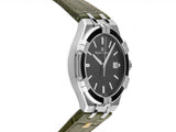 Maurice Lacroix Aikon Quartz Black Dial Green Crocodile Leather Strap Watch for Men - AI1008-PVB21-330-1 Authentic Buy Shop Now