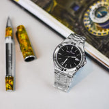 Maurice Lacroix Aikon Venturer Black Dial Silver Steel Strap Watch for Men - AI1008-SS002-331-1 Authentic Buy Shop Now