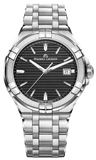 Maurice Lacroix Aikon Venturer Black Dial Silver Steel Strap Watch for Men - AI1008-SS002-331-1 Authentic Buy Shop Now
