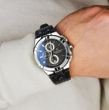 Maurice Lacroix Aikon Chronograph Black Dial Black Leather Strap Watch for Men - AI1018-SS001-330-2 Authentic Buy Shop Now