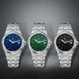 Maurice Lacroix Aikon Date Quartz Green Dial Silver Steel Strap Watch for Men - AI1108-SS002-630-1 Authentic Buy Shop Now