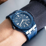 Maurice Lacroix Automatic PVD Limited Edition Blue Dial Blue Silicon Strap Watch For Men - AI6007-PVC00-430-4 Authentic Buy Shop Now