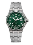 Maurice Lacroix Aikon Venturer Green Dial Silver Steel Strap Watch for Men - AI6057-SSL52-630-1 Authentic Buy Shop Now