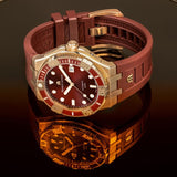 Maurice Lacroix Aikon Venturer Asia Special Edition Red Dial Red Rubber Strap Watch For Men - AI6058-BRZ6B-530-6 Authentic Buy Shop Now