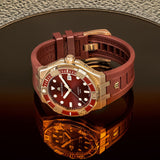 Maurice Lacroix Aikon Venturer Asia Special Edition Red Dial Red Rubber Strap Watch For Men - AI6058-BRZ6B-530-6 Authentic Buy Shop Now