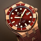 Maurice Lacroix Aikon Venturer Asia Special Edition Red Dial Red Rubber Strap Watch For Men - AI6058-BRZ6B-530-6 Authentic Buy Shop Now