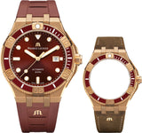 Maurice Lacroix Aikon Venturer Asia Special Edition Red Dial Red Rubber Strap Watch For Men - AI6058-BRZ6B-530-6 Authentic Buy Shop Now