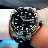 Maurice Lacroix Aikon Venturer Black Dial Black Rubber Strap Watch for Men - AI6058-SS001-330-1 Authentic Buy Shop Now