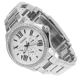 Fossil Cecile Chronograph Silver Dial Silver Steel Strap Watch for Women - AM4481 Authentic Buy Shop Now