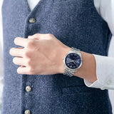 Citizen Eco Drive Blue Dial Silver Steel Strap Watch For Men - BM7250-56L Authentic Buy Shop Now