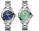 Tag Heuer Aquaracer Blue Dial Silver Steel Strap Watch for Women - WBD131D.BA0748 Authentic Buy Shop Now