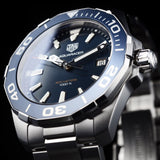 Tag Heuer Aquaracer Blue Dial Quartz Silver Steel Strap Watch for Men - WAY111C.BA0928 Authentic Buy Shop Now
