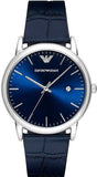 Emporio Armani Dress Quartz Blue Dial Blue Leather Strap Watch For Men - AR2501 Authentic Buy Shop Now