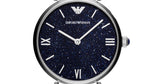 Emporio Armani Gianni T Bar Dark Blue Dial Silver Stainless Steel Watch For Women - AR11091 Authentic Buy Shop Now