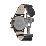 Emporio Armani Classic Grey Dial Grey Leather Strap Watch For Men - AR0388 Authentic Buy Shop Now