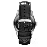 Emporio Armani Valente Black Dial Black Leather Strap Watch For Men - AR0643 Authentic Buy Shop Now
