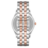 Emporio Armani Lambda Analog Silver Dial Two Tone Steel Strap Watch For Men - AR11044 Authentic Buy Shop Now