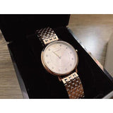 Emporio Armani Dress Quartz Rose Gold Dial Rose Gold Steel Strap Watch For Women - AR11062 Authentic Buy Shop Now
