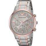 Emporio Armani Renato Gray Dial Gray Steel Strap Watch For Men - AR11077 Authentic Buy Shop Now