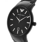 Emporio Armani Renato Quartz Black Dial Black Steel Strap Watch For Men - AR11079 Authentic Buy Shop Now