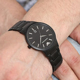 Emporio Armani Renato Quartz Black Dial Black Steel Strap Watch For Men - AR11079 Authentic Buy Shop Now