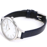 Emporio Armani Aurora Quartz Mother Of Pearl White Dial Blue Leather Strap Watch For Women - AR11090 Authentic Buy Shop Now