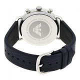 Emporio Armani Mario Chronograph Black Dial Black Leather Strap Watch For Men - AR11325 Authentic Buy Shop Now