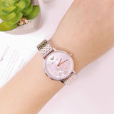Emporio Armani Silver Sunray Dial Two Tone Steel Strap Watch For Women - AR11113 Authentic Buy Shop Now