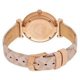 Emporio Armani Analog Grey Dial Pink Leather Strap Watch For Women - AR11126 Authentic Buy Shop Now