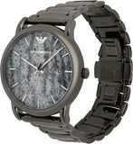 Emporio Armani Luigi Analog Grey Dial Grey Steel Strap Watch For Men - AR11155 Authentic Buy Shop Now