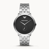 Emporio Armani Classic Quartz Black Dial Silver Steel Strap Watch For Men - AR11161 Authentic Buy Shop Now